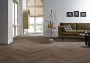 Ambiant Spigato Estino visgraat SRC brown - Click PVC