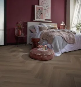 Ambiant Spigato Estino visgraat SRC brown - Click PVC