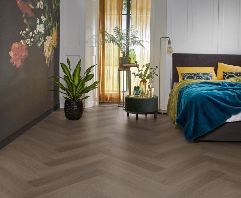 Ambiant Spigato Estino visgraat SRC brown - Click PVC