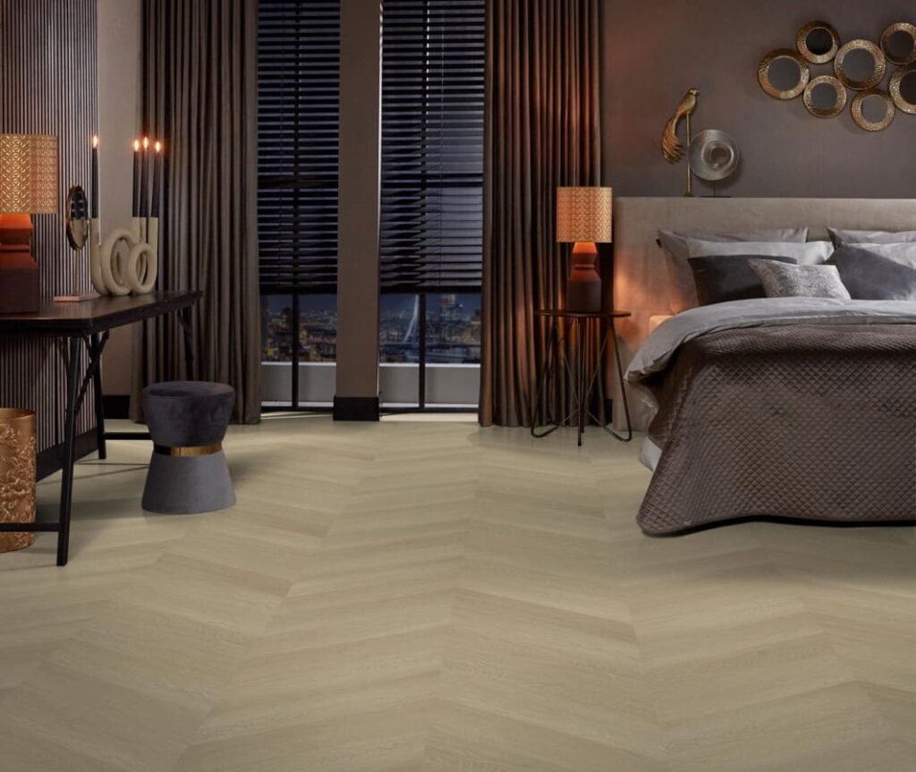 Ambiant Spigato Estino hongaarse punt dryback natural oak PVC