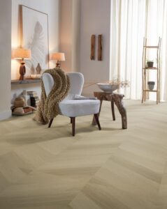 Ambiant Spigato Estino hongaarse punt dryback warm oak PVC