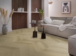Ambiant Spigato Estino hongaarse punt dryback warm oak PVC