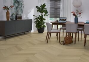 Ambiant Spigato Estino hongaarse punt dryback warm oak PVC