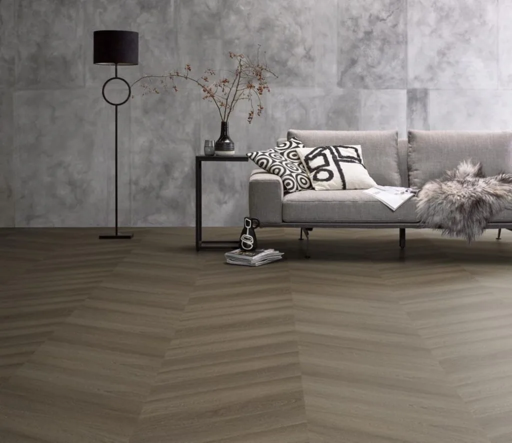 Ambiant Spigato Estino hongaarse punt dryback brown PVC