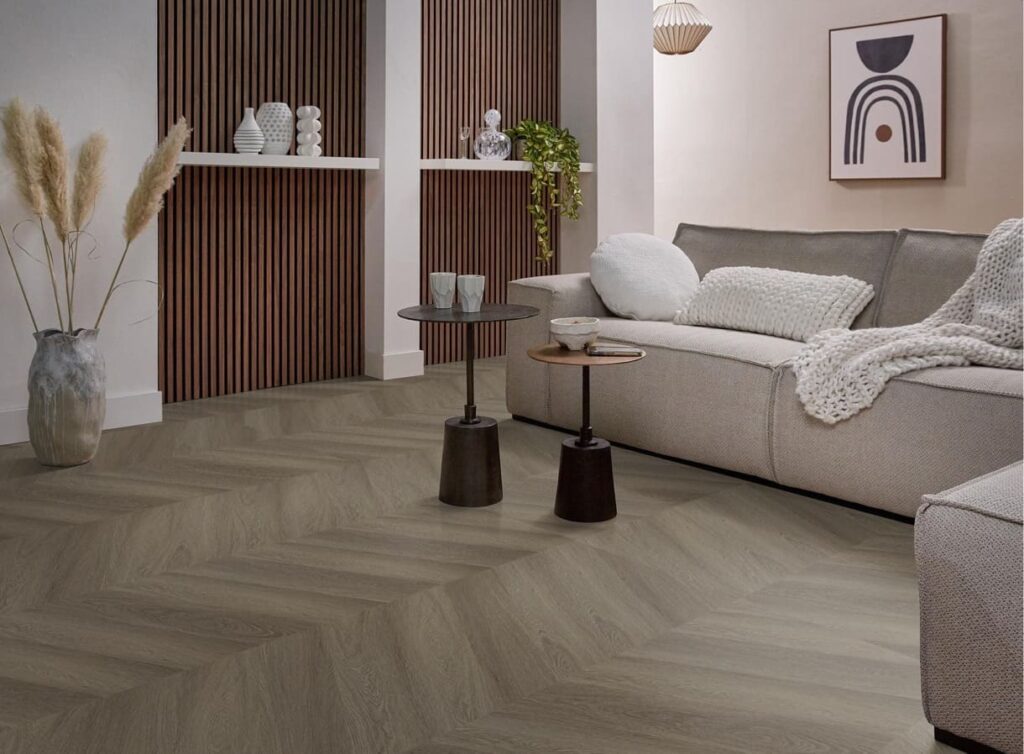 Ambiant Spigato Estino hongaarse punt dryback brown PVC