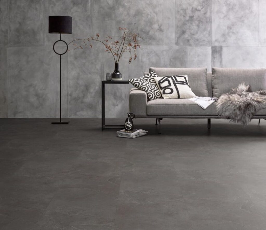 Ambiant Noveno dryback dark grey PVC