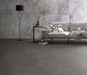 Ambiant Noveno dryback dark grey PVC