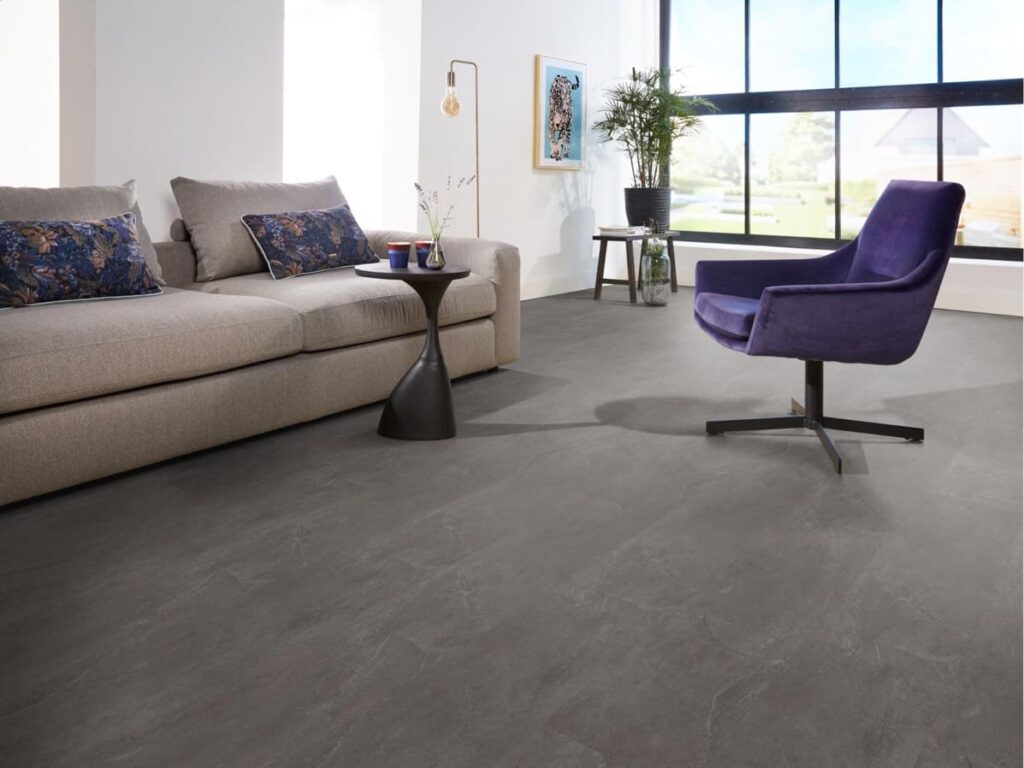 Ambiant Noveno dryback dark grey PVC