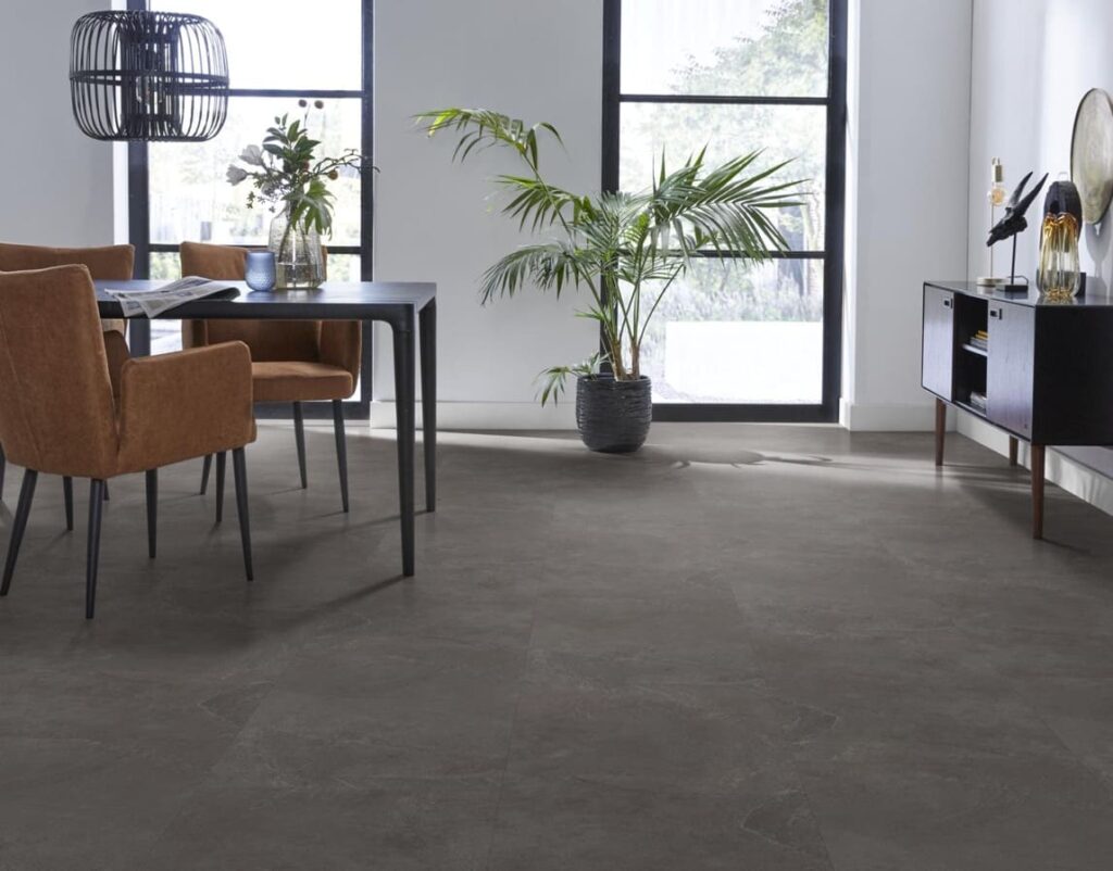 Ambiant Noveno dryback dark grey PVC