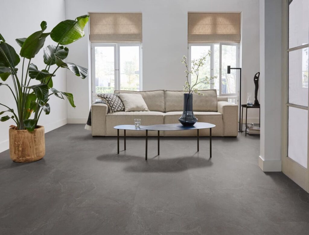 Ambiant Noveno dryback dark grey PVC