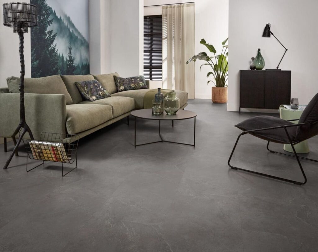 Ambiant Noveno dryback dark grey PVC