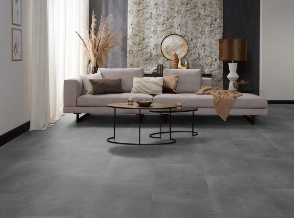 Ambiant Sarino dryback dark grey PVC