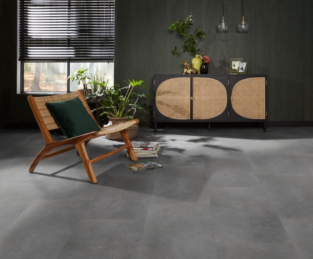 Ambiant Sarino dryback dark grey PVC