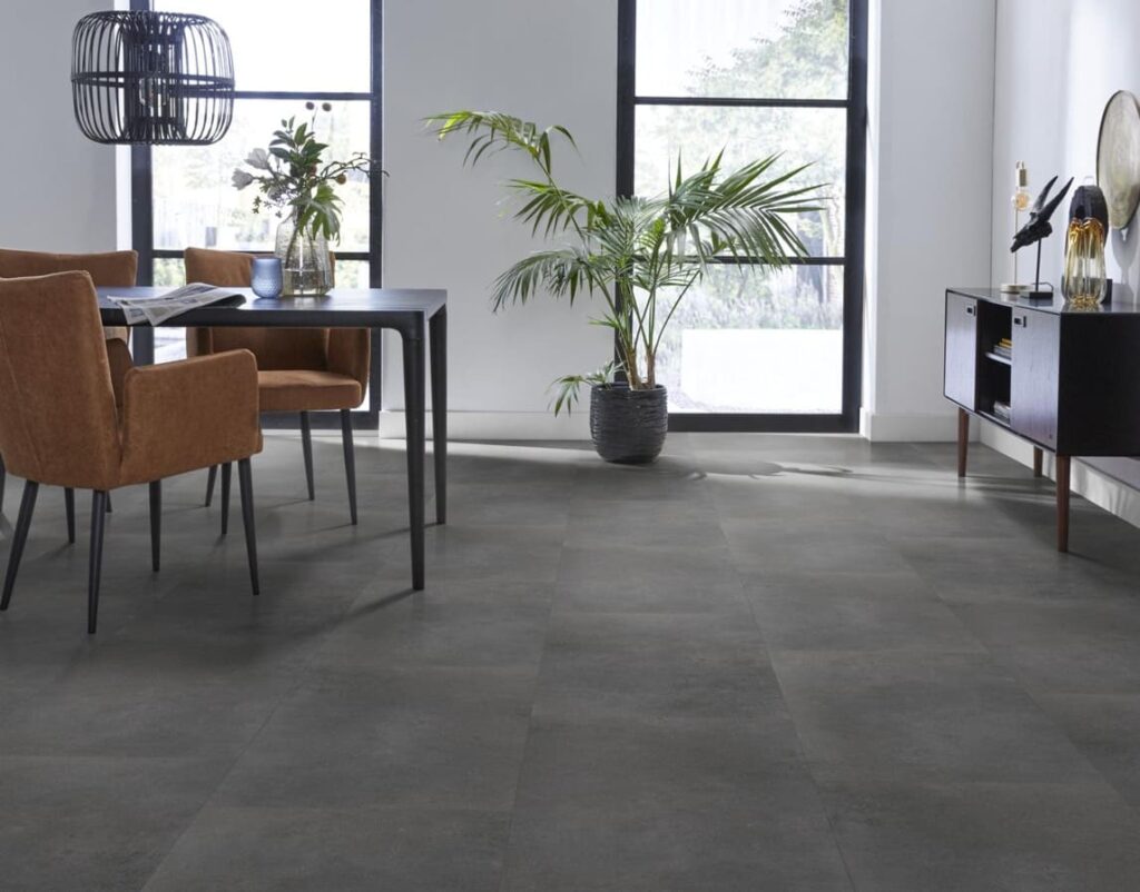 Ambiant Sarino dryback dark grey PVC