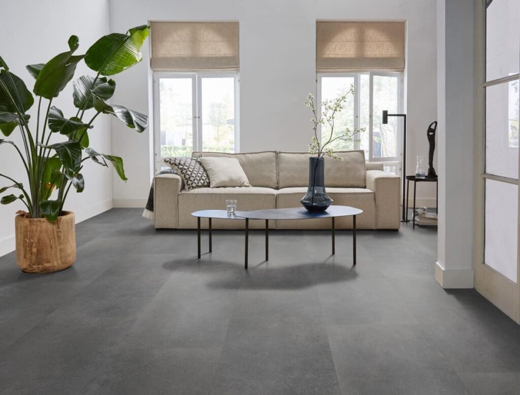 Ambiant Sarino dryback dark grey PVC