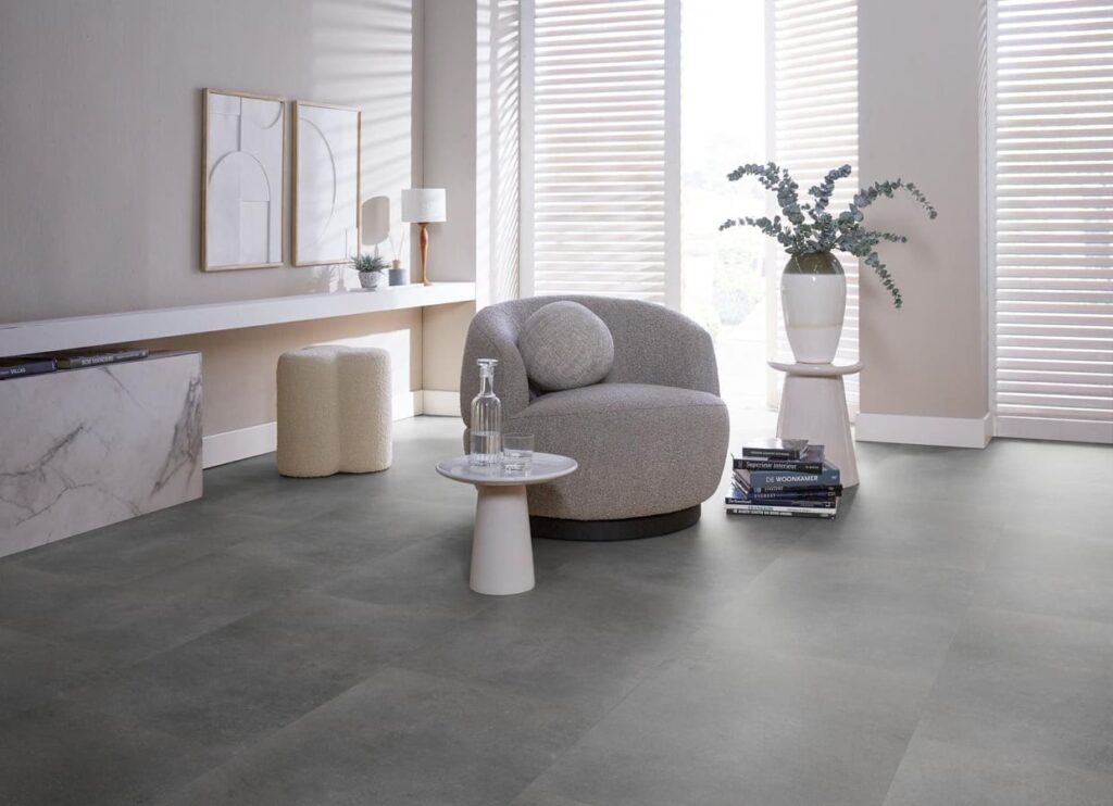 Ambiant Sarino dryback dark grey PVC