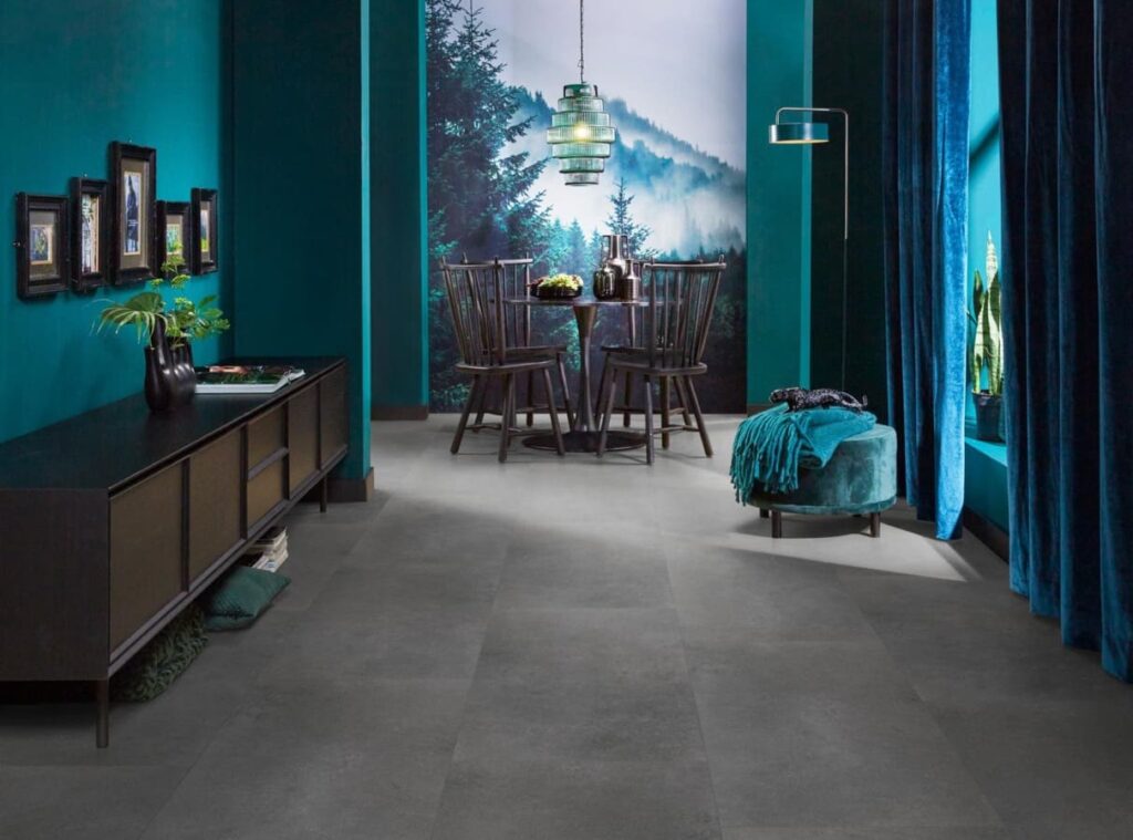 Ambiant Sarino dryback dark grey PVC