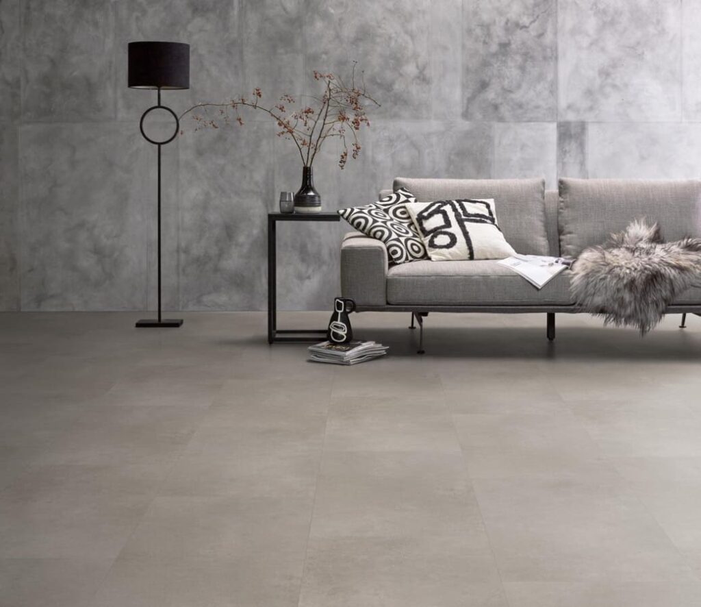 Ambiant Sarino dryback light grey PVC