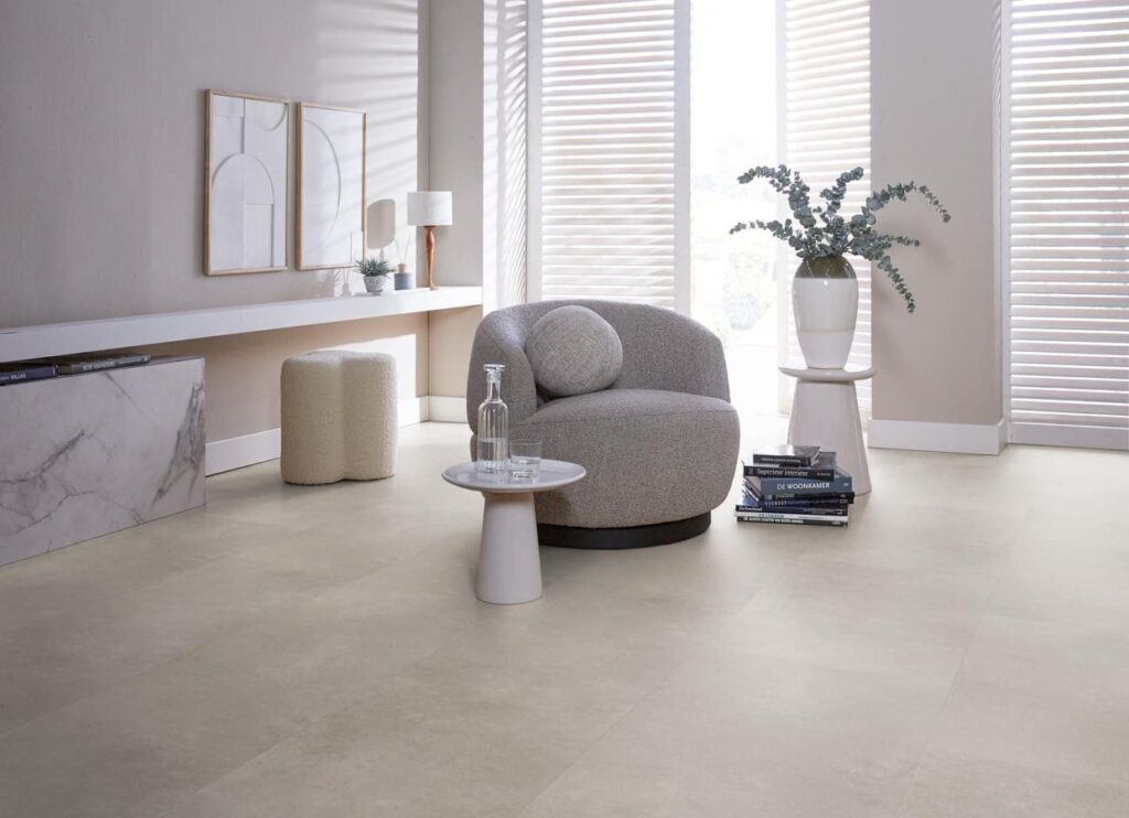 Ambiant Sarino dryback light grey PVC