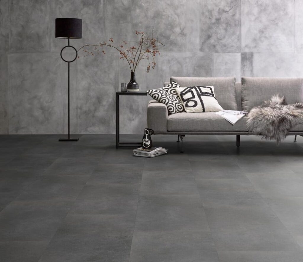 Ambiant Sarino click dark grey PVC