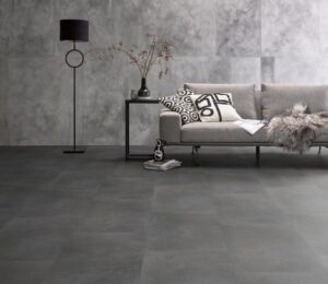 Ambiant Sarino click dark grey PVC