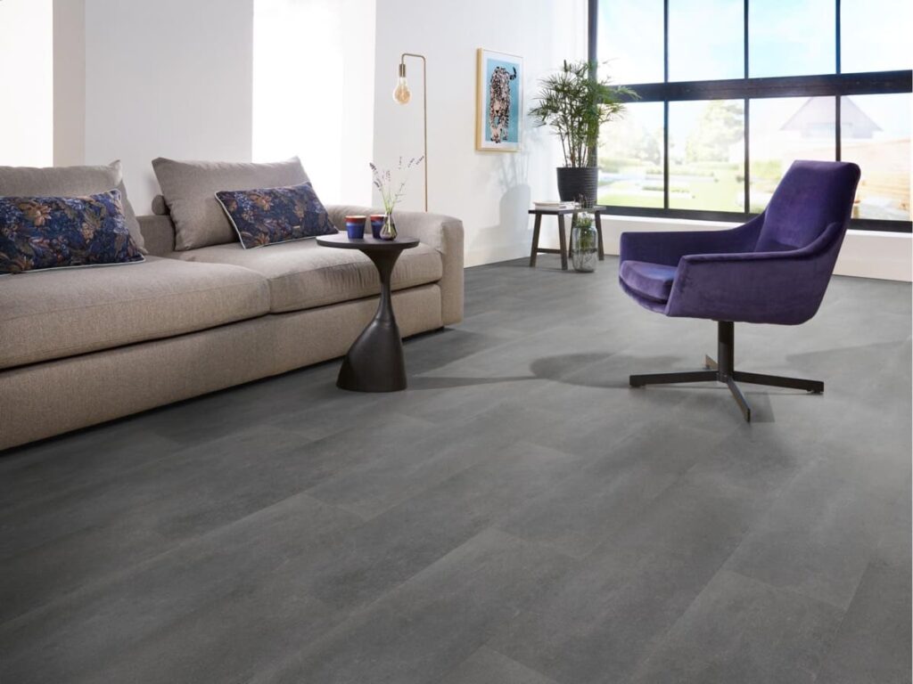 Ambiant Sarino click dark grey PVC