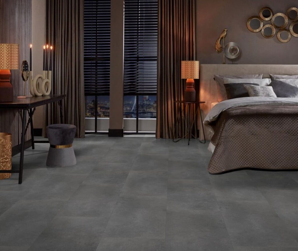 Ambiant Sarino click dark grey PVC