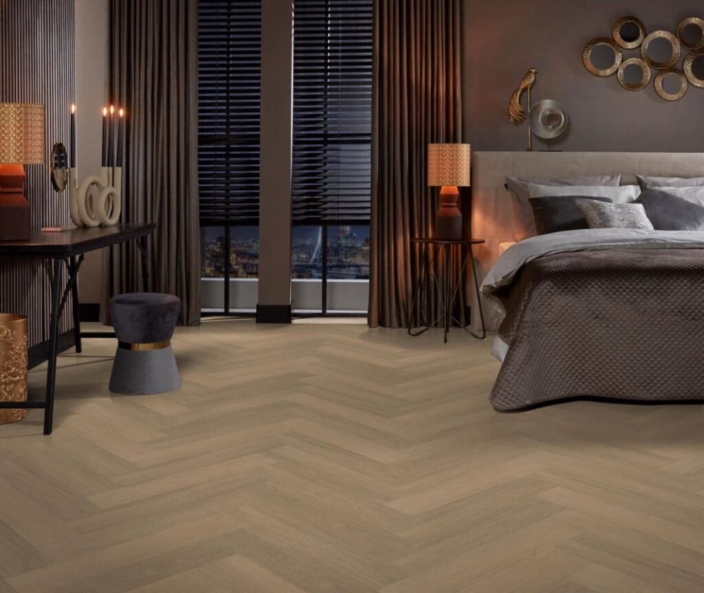 Ambiant Spigato Viranto visgraat dryback warm natural PVC