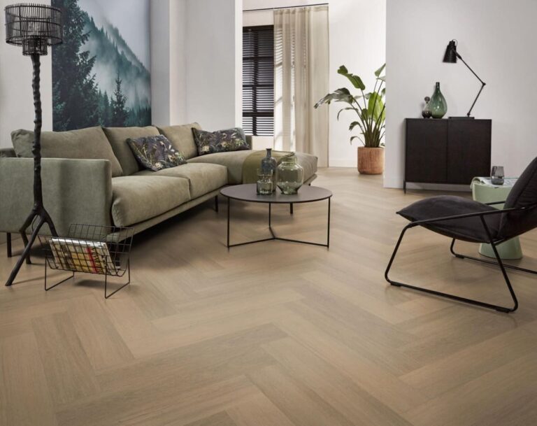 Ambiant Spigato Viranto visgraat dryback warm natural PVC