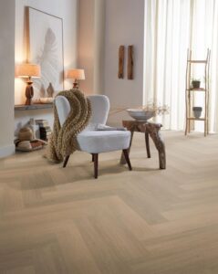 Ambiant Spigato Viranto visgraat dryback warm natural PVC