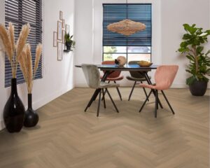 Ambiant Spigato Viranto visgraat dryback warm natural PVC
