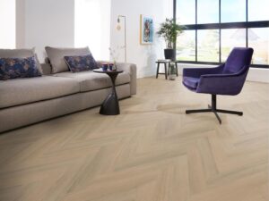 Ambiant Spigato Viranto visgraat dryback warm beige PVC