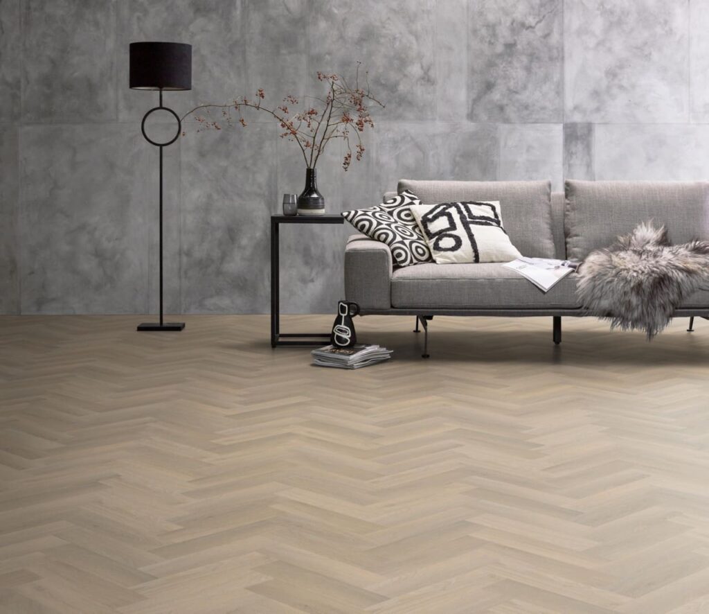 Ambiant Spigato Avanto visgraat smal dryback beige PVC