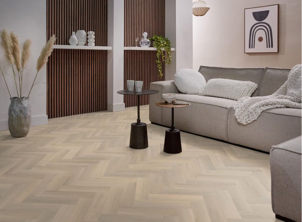 Ambiant Spigato Avanto visgraat smal dryback beige PVC