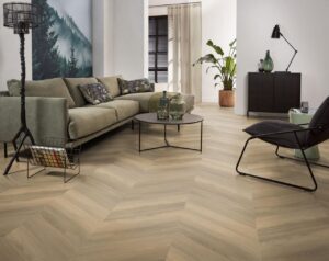 Ambiant Spigato Avanto hongaarse punt dryback natural PVC