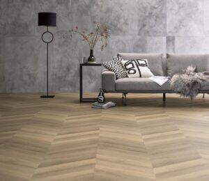Ambiant Spigato Avanto hongaarse punt dryback beige PVC