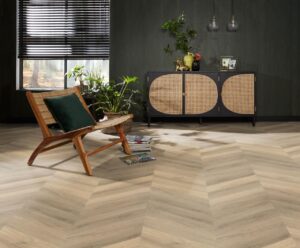 Ambiant Spigato Avanto hongaarse punt dryback beige PVC