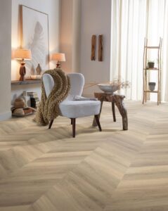 Ambiant Spigato Avanto hongaarse punt dryback beige PVC