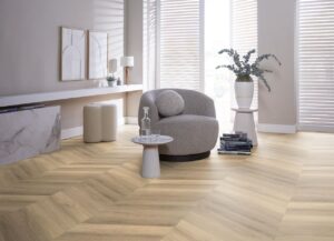 Ambiant Spigato Avanto hongaarse punt dryback beige PVC