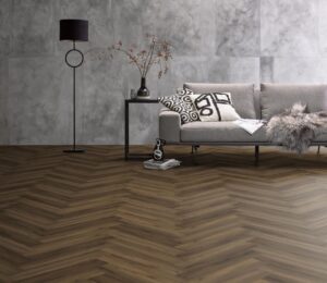 Ambiant Spigato Avanto visgraat dryback warm brown Plak PVC