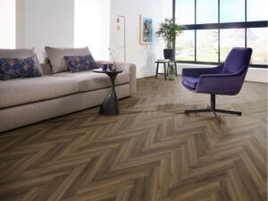 Ambiant Spigato Avanto visgraat dryback warm brown Plak PVC