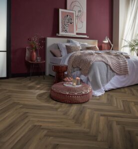 Ambiant Spigato Avanto visgraat dryback warm brown Plak PVC
