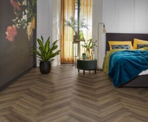 Ambiant Spigato Avanto visgraat dryback warm brown Plak PVC