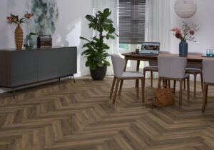 Ambiant Spigato Avanto visgraat dryback warm brown Plak PVC