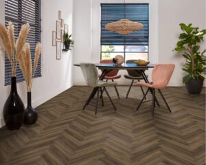 Ambiant Spigato Avanto visgraat dryback warm brown Plak PVC