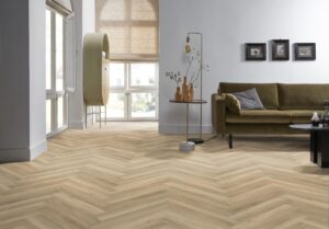 Ambiant Spigato Avanto visgraat dryback beige PVC