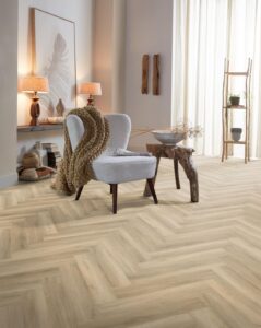 Ambiant Spigato Avanto visgraat dryback beige PVC