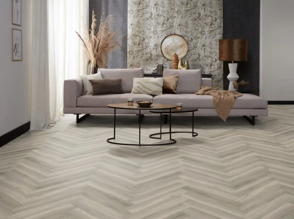 Ambiant Spigato Avanto visgraat dryback grey PVC