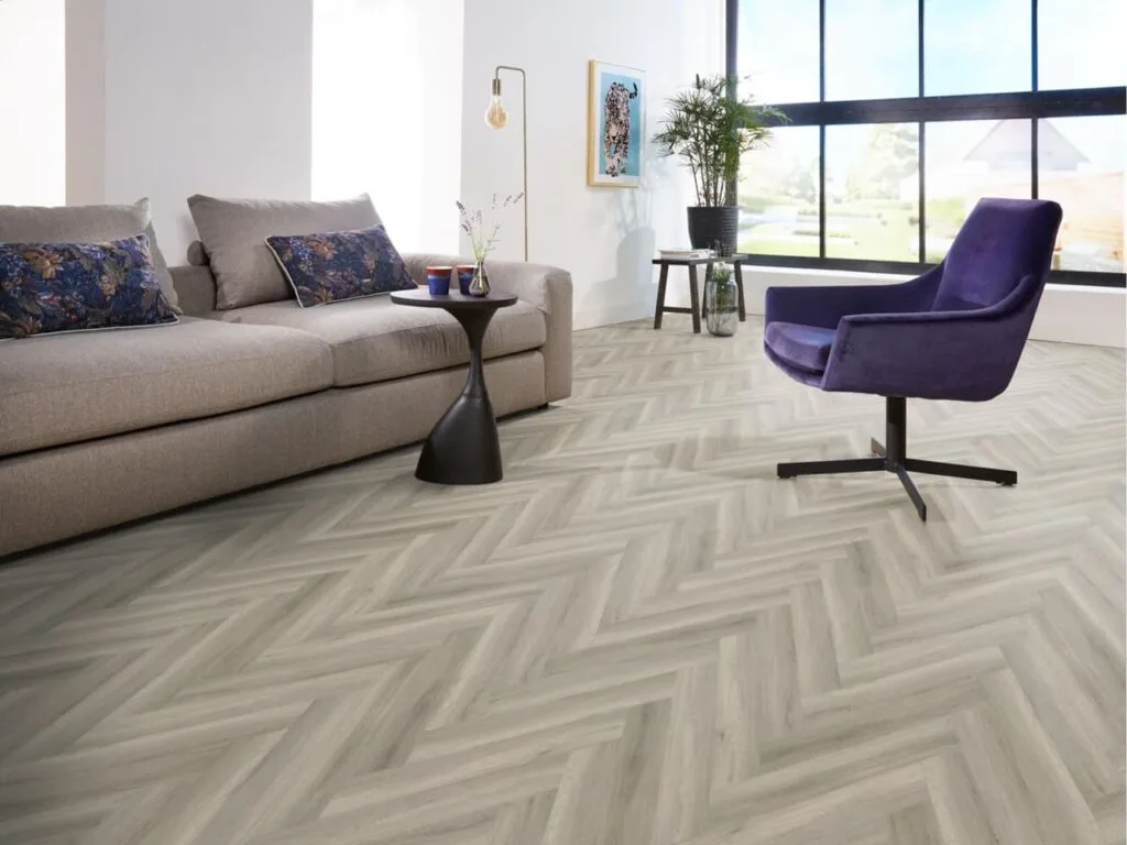 Ambiant Spigato Avanto visgraat dryback grey PVC