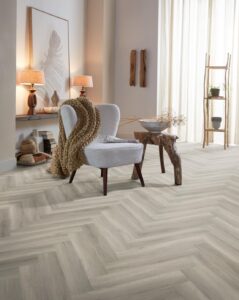 Ambiant Spigato Avanto visgraat dryback grey PVC